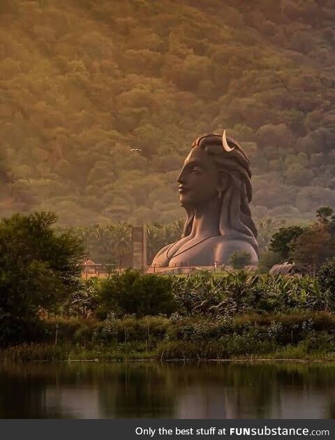 A glimpse at Adiyogi. A 112ft in the Valleys of South Asia