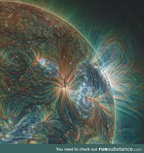 Sun through UV lens