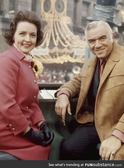 Betty White and Lorne Greene were hosts of the Macy’s Thanksgiving Day Parade in the