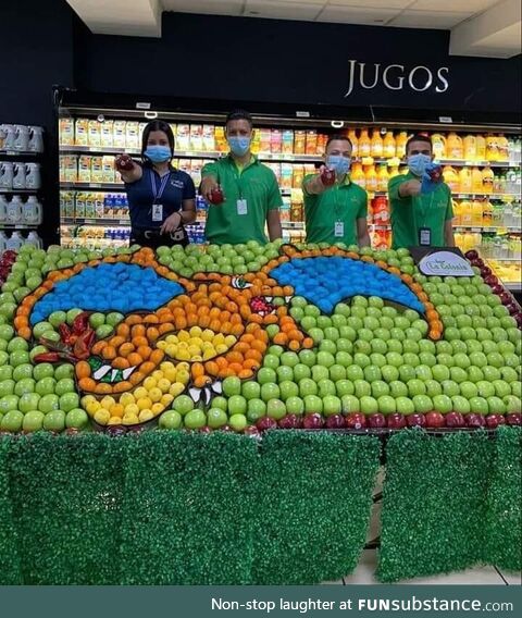 Fruit Charizard in supermarket