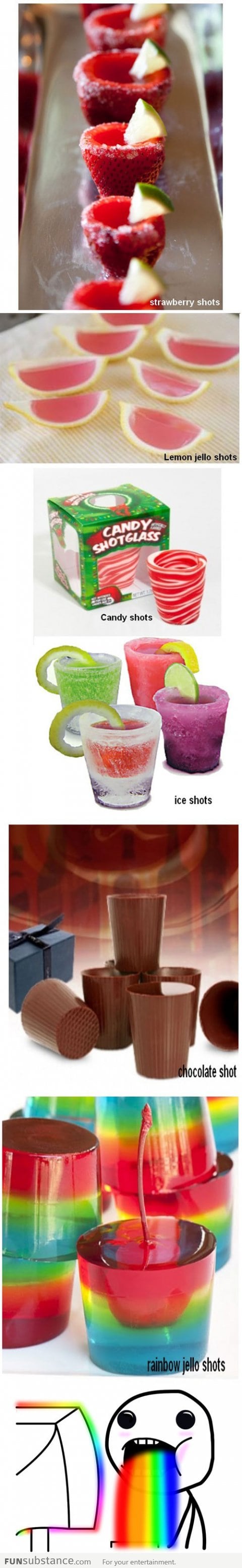 Types of shots