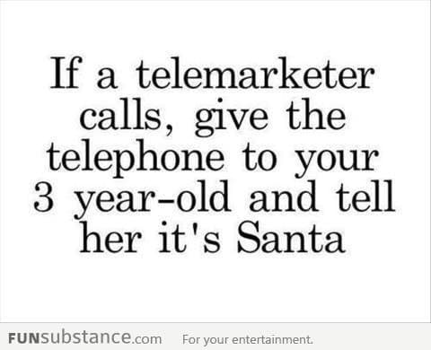 What to do with a telemarketer