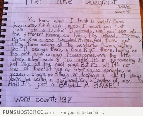 12-year-old speaks out about plain donuts