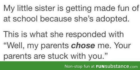 Being adopted