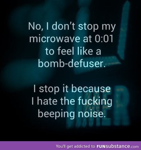 Stopping the microwave at the right time