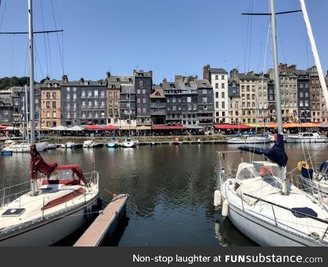 The waterfront, honfleur, france