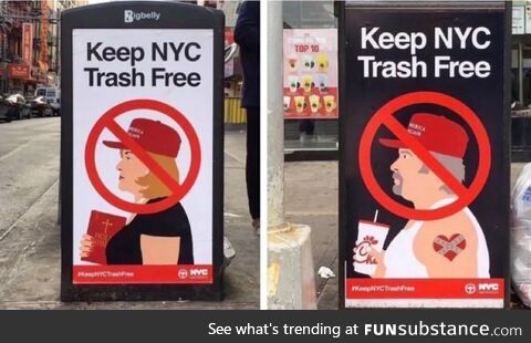 Trash free nyc!