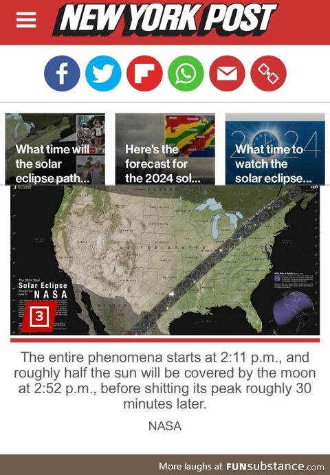 The eclipse was cool, but this typo is gold