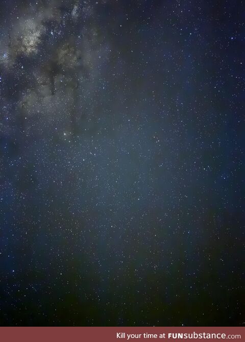 View of the stars from two hours upriver by boat from puerto Maldonado, Peru