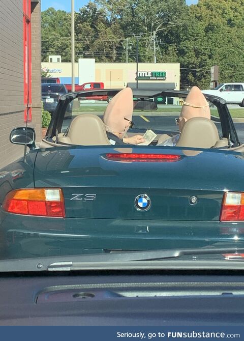 In the drive thru today