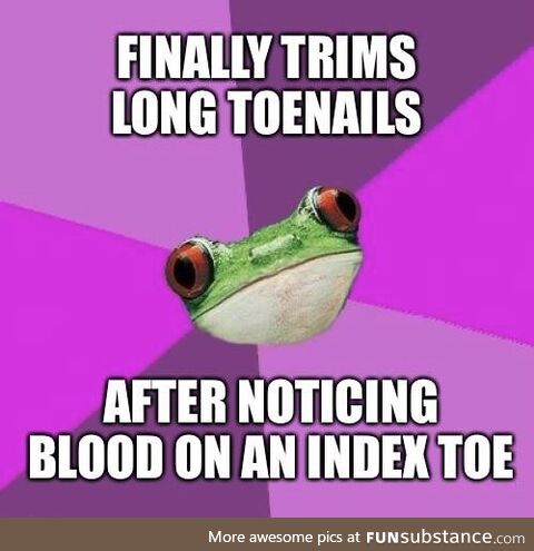 Just call me a procrastinating blob frog