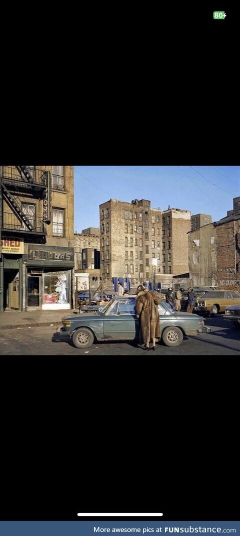 Houston St and Ave D; NYC 1980
