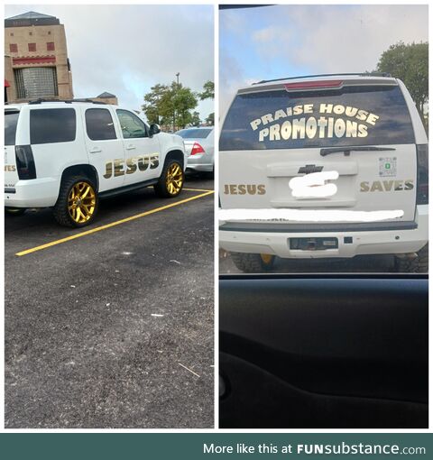 Jesus saves, but this guy withdraws