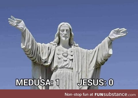 Jesus vs. Medusa