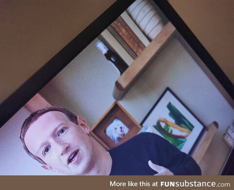 Mark Zuckerberg is using BBQ sauce as a book stopper