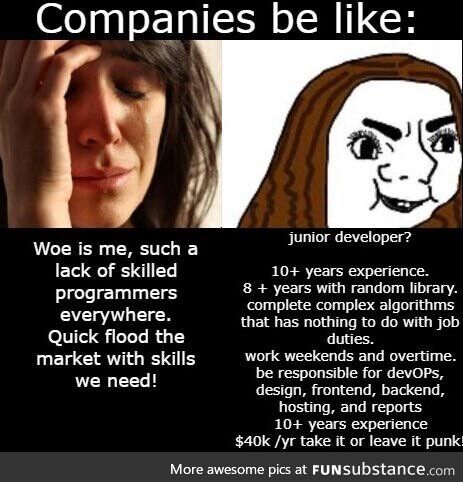Woe is a devs life