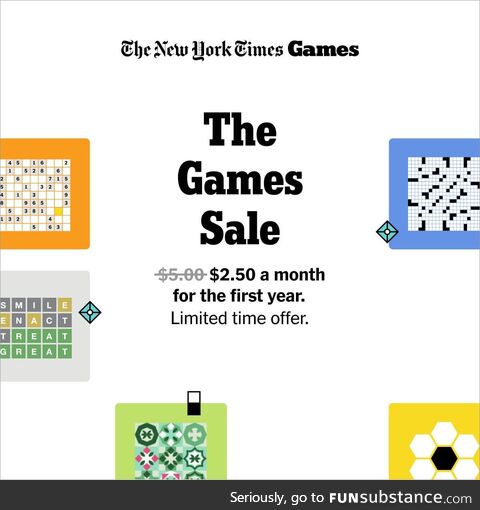 Enjoy the full Games experience for $2.50 a month — Spelling Bee, Wordle, The Crossword