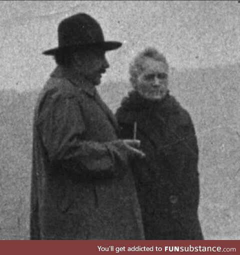 Marie Curie with Albert Einstein (A letter from a friend)