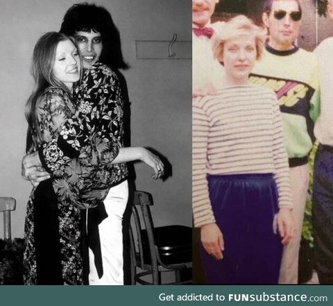 Freddie Mercury and The Love Of his Life (Mary Austin). In the 70’s and 1991