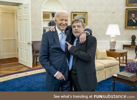 Mark Hamill was invited to the White House to celebrate May the 4th this year