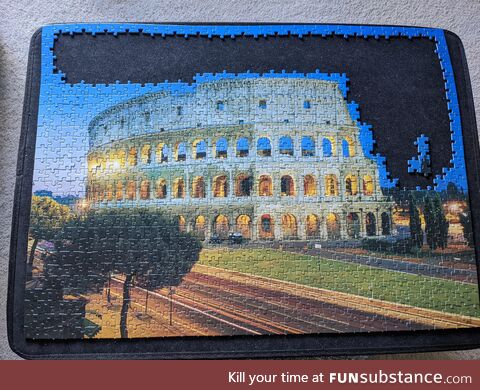[OC] Always the case with Jigsaw Puzzles, the sky is last