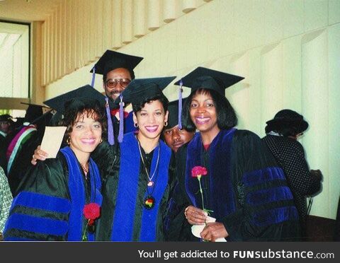 Here's Kamala Harris graduating from UCSF with a law degree in 1989