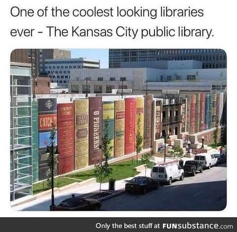 One of the coolest looking libraries in ever - The Kansas City public library
