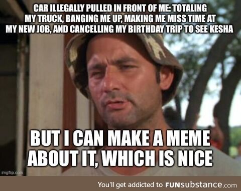 Trying to find the bright side