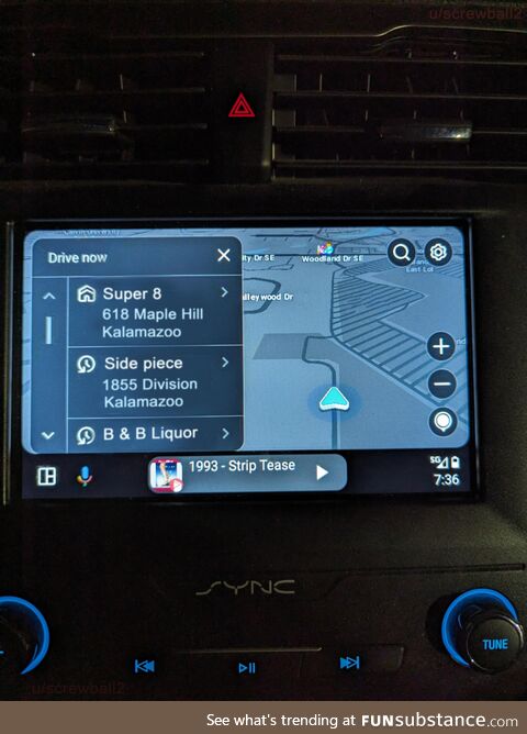 Nothing like getting in the car with your wife and getting outed by Waze
