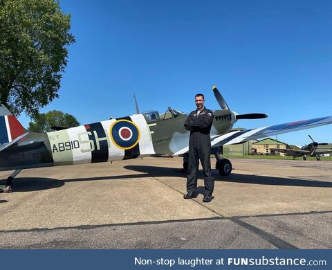 Pilot Sqn Ldr Mark Long who sadly lost his life during a D Day remembrance flypast