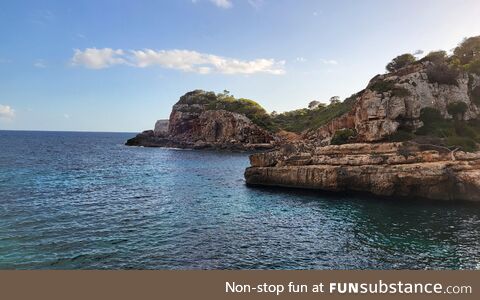 This is a bay on Mallorca