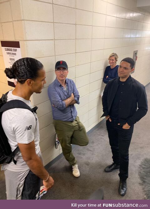 John Oliver with Trevor Noah