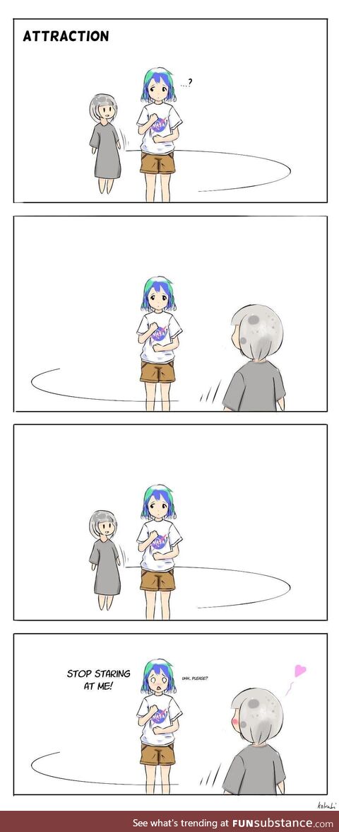 And when she doesn't look you're in her thoughts, Earth-Chan