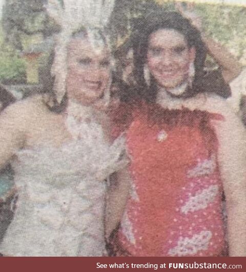George Santos in drag as “Kitara Ravache” in Brazil, 2008