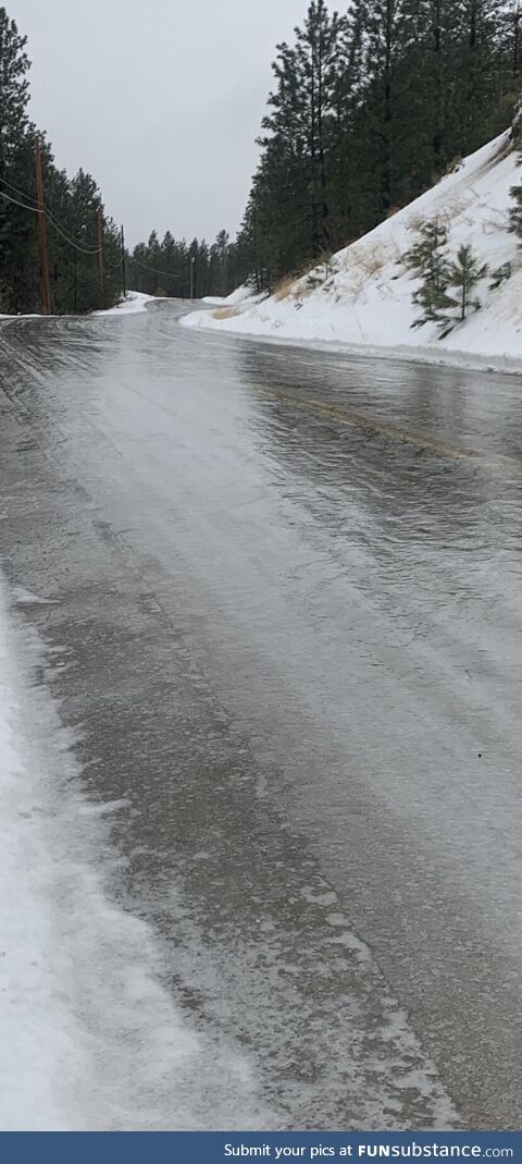 The road into work this morning