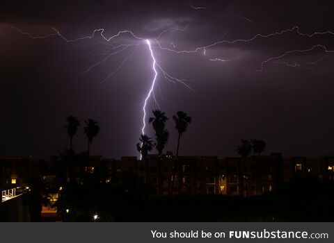 Early summer light show