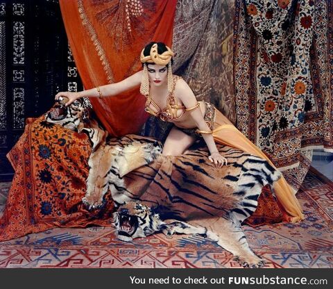 Marilyn Monroe dressed as silent film actress Theda Bara (1958)