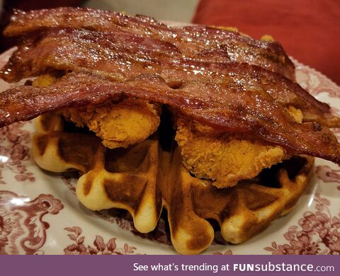 [OC] Wife made breakfast for dinner. Yum
