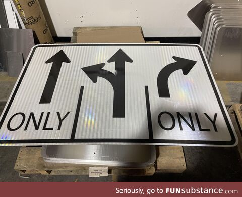 This was saved so some road somewhere has this sign up