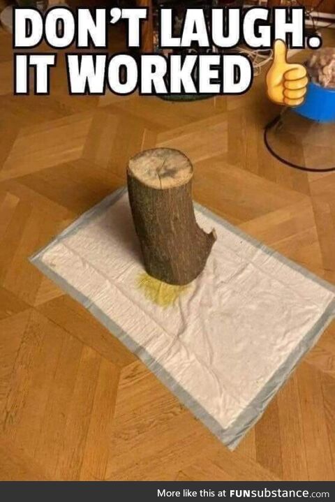 Well, when nothing else works!