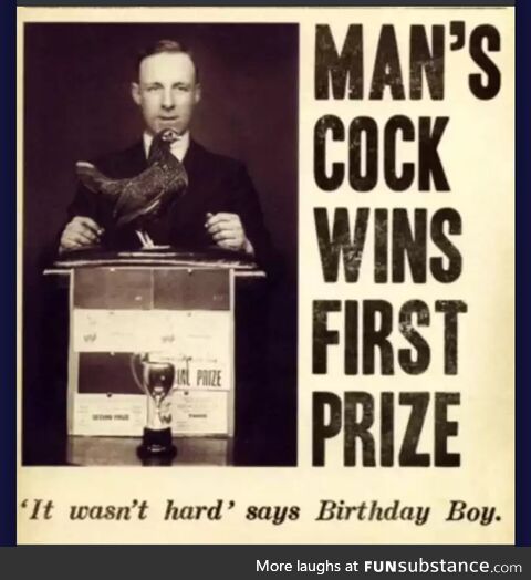 Good for him!