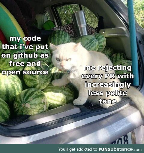 When people assume open source also means open to contribution