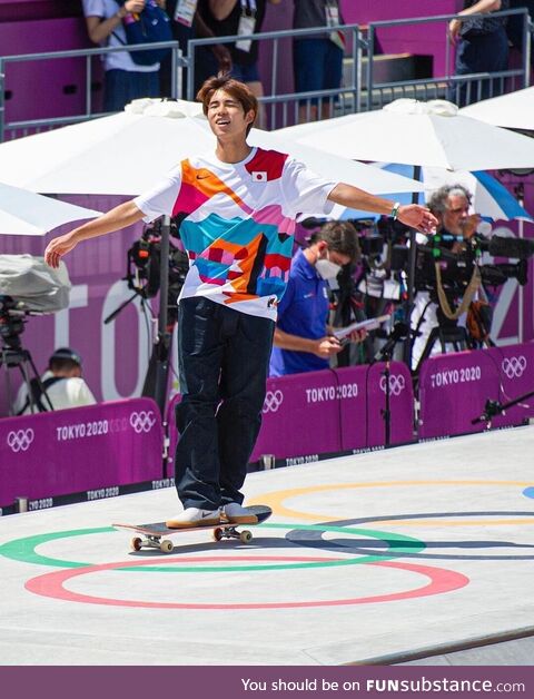 Yuto Horigome from Japan wins the first ever Olympic Skateboarding Gold Medal