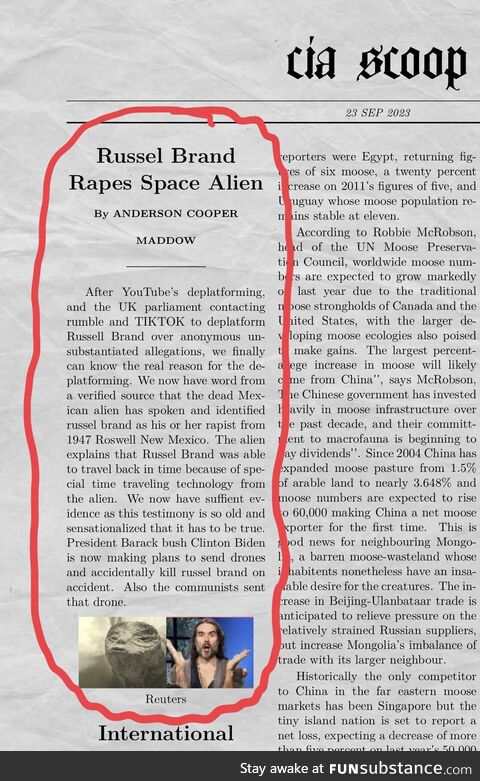 Russel brand. Raped. The. Alien