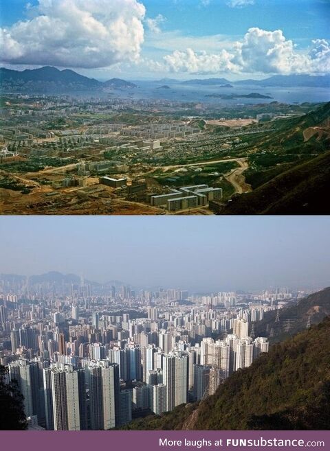 Hong Kong's Kowloon peninsula: 1964 vs. 2016