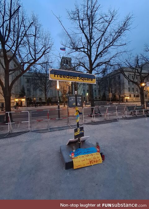 [OC] in front of the russian embassy in Berlin