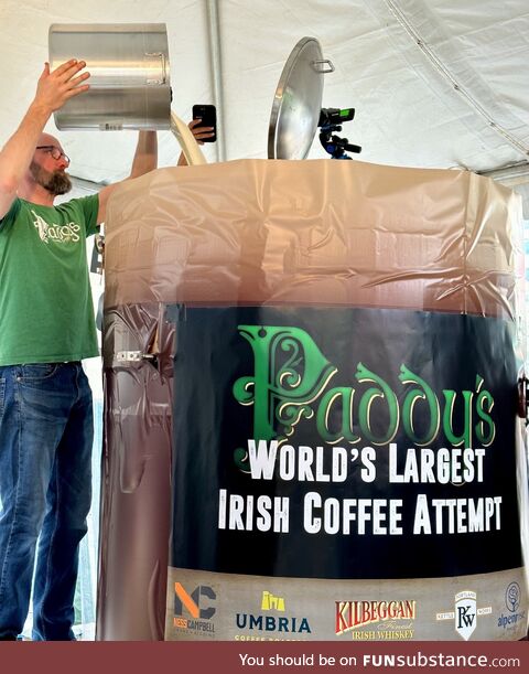Worlds largest Irish coffee  Paddy’s pub Portland Oregon