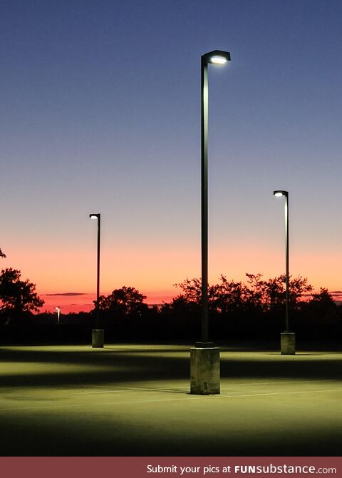 Last person to leave the parking deck this evening