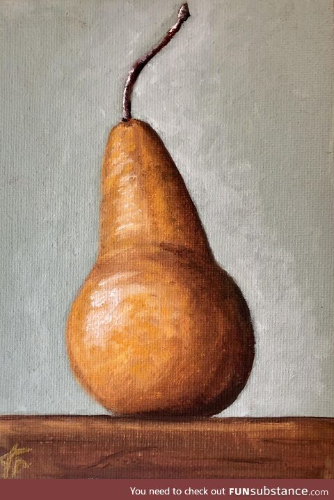 Painted a pear