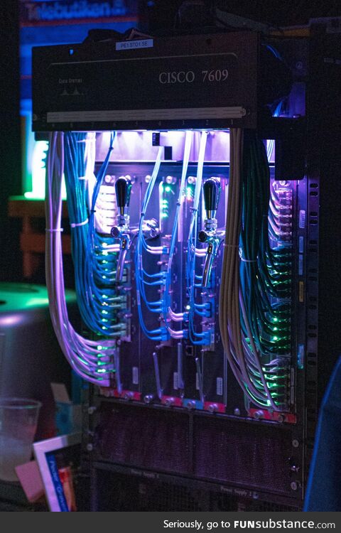 Cisco 7609 converted into beer tap